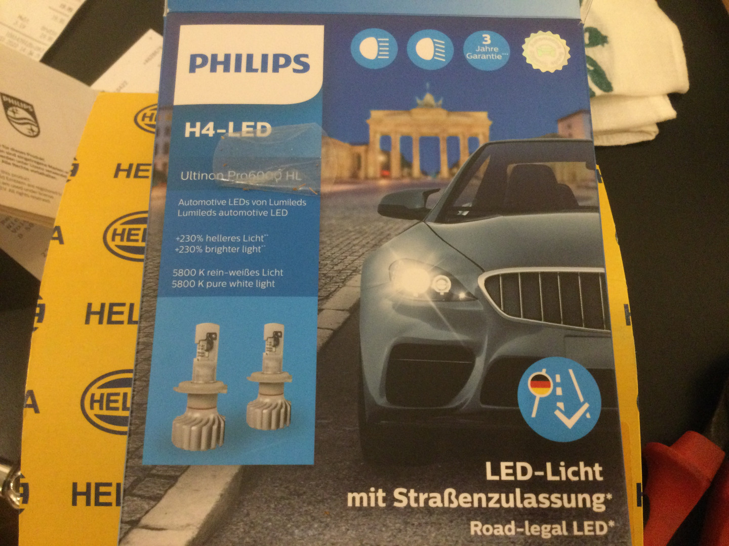 Original Philips Ultinon Pro6000 H4 LED LED mit Straßenzulassung